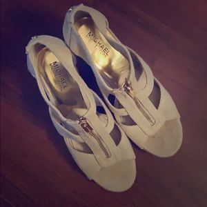 Michael Kors chunky wedge shoes size 10